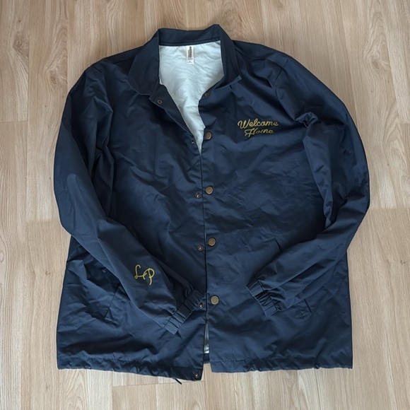 Navy Blue Wind Breaker Jacket - Picture 3 of 6